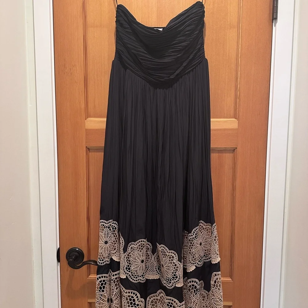 Ramy Brook Milani Embellished Strapless Maxi Dress - Picture 1 of 5